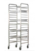 Carrello portateglie inox rinforzato - Portata 14 teglie GN 2/1 oppure 28 teglie GN 1/1cm 65,5x72x181h