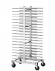Carrello portateglie in acciaio inox universale - portata 40 teglie 60x40 cm 51x80x177 h
