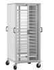 Carrello portapiatti armadiato portata 10 griglie verniciate GN2/1 - cm 75x78x170h