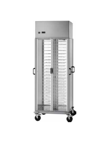CARRELLO PORTAPIATTI REFRIGERATO PORTATA 88 PIATTI - DIAMETRO CM 18/23 - CM 75x78x203h