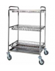 Carrello scolapiatti in acciaio inox, capacità tre piani. piano raccogli gocce - cm 110x62x134h