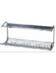 Scolapiatti e bicchieri in acciaio inox 18/8 a parete - CM 80x26x37h