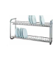 Scolapiatti da muro in acciaio inox 18/8 - CM 104x30x55h