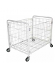 Carrello pieghevole plastificato per biancheria in acciaio verniciato - cm 100x60x87h