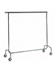 Carrello portabiti. Struttura in acciaio cromato. Aste allungabili. ruote piroettanti - cm 210x53x152h