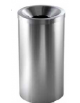 Getta carta inox con coperchio Autoestinguente - 50 Lt  - acciaio inox satinato - base in gomma - Diametro cm 31, altezza cm 59
