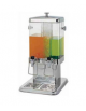 Distributore doppio di bevande per colazione inox, contenitori trasparenti - capacità contenitori: 5 + 5 Lt - cm  35x32x58h