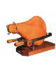 Morsa per prosciutto in Acciaio inox, supporto e manici in legno pregiato - CM 58x25x19h