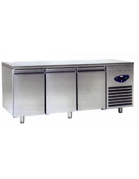 Tavolo refrigerato 4 Porte Dimensioni Cm.233x70x85h