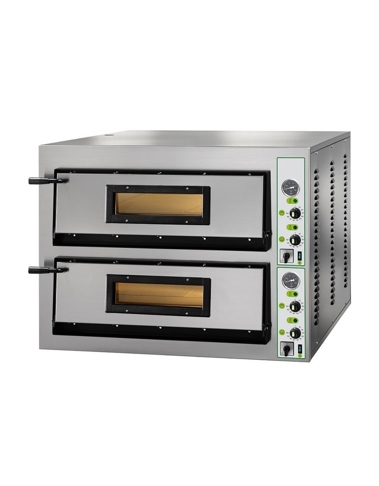 forno pizza elettrico professionale 2 Camere da 6+6 Pizze - Dimensioni  interne cm 108x72x14h - Camere di cottura - Forni per piz