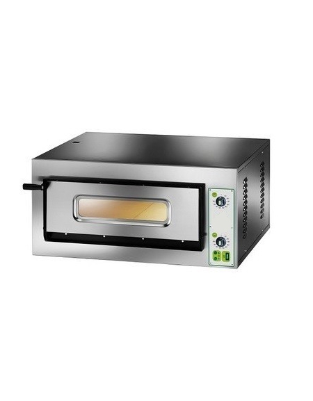 Forno pizza elettrico professionale 1 Camera da 4 Pizze - Dimensioni interne cm 72x72x14h