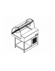 Vetrina fredda ventilata vetri curvi da cm. 100