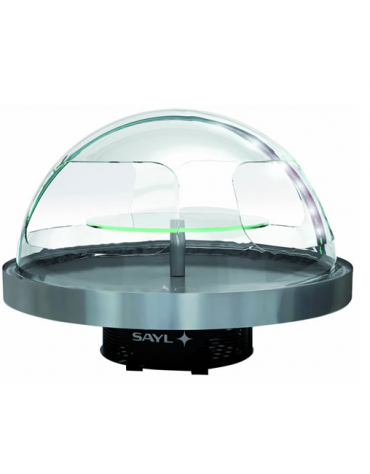 Vetrina refrigerata statica buffet - illuminazione al led - Dim. Ø x h: 950 x 750h mm