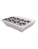 Espositore refrigerato STATICO da appoggio o da incasso - 8 contenitori GN/1X6 mm 785x675x300h