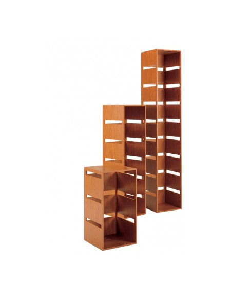 Colonna laminato con 8 tagli - colore ciliegio - Dimensioni cm 40x40x216h