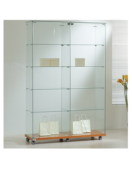 Vetrina Cristallo temperato - profondità cm 40 - senza luci - cm 117 x 40 x 180h