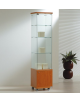 Vetrina cristalli temperati con 2 faretti a Led e mobiletto - profondità cm 40 - cm 40 x 40 x 181h
