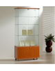 Vetrina cristalli temperati con 3 faretti a Led e mobiletto - profondità cm 40 - cm 80 x 40 x 181h