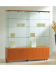 Vetrina cristalli temperati con 6 faretti a Led e mobiletto. Vetrina h.181 Vetrina profondità cm 40 - cm 157 x 40 x 181h