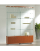 Vetrina cristalli temperati con 6 a Led  e mobiletto - Vetrina h.220 - Vetrina profondità cm 40 - cm 157 x 40 x 220h