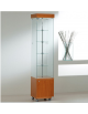 Vetrina cristalli temperati con ripiani girevoli, 2 faretti a Led e mobiletto - cm 40 x 40 x 187h