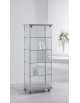 Vetrina con montanti in alluminio - profondità cm 39 - senza luci cm 53 x 39 x 141h