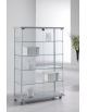 Vetrina con montanti in alluminio - profondità cm 39 - senza luci - cm 93 x 39 x 141h