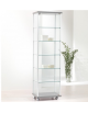 Vetrina con montanti in alluminio - profondità cm 39 - senza luci - cm 53 x 39 x 183h - Colore base e top silver