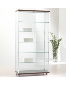 Vetrina con montanti in alluminio - profondità cm 39 - senza luci cm 93 x 39 x 183h Vetrina con montanti in alluminio - profondità cm 39 - senza luci cm 93 x 39 x 183h