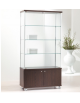 Vetrina con montanti in alluminio e mobile in kit h.43 cm - senza luci - cm 93 x 39 x 183h