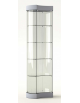 Vetrina a mezza luna cristalli temperati – 3 luci a Led - 4 ripiani regolabili in altezza - cm 57 x 190h