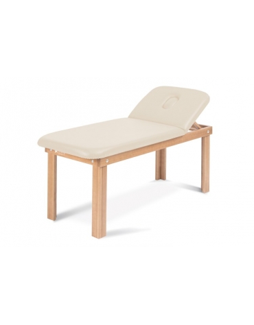LETTINO IN LEGNO PER TRATTAMENTI E VISITA LARGO 74 CM - CON FORO