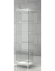 Vetrina con ripiani regolabili e 5 LED laterali – cristalli temperati Vetrina con luci cm 45 x 45 x 190h
