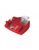 DESK OPACO  colori: rosso  cm. 23,8 x 19,8 x 7 h