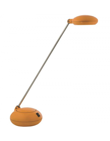 Lampada da tavolo in materiale plastico colorato. Completo  di lampada alogena 12V 50W