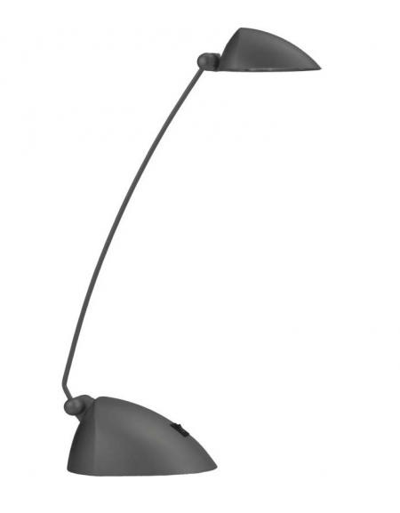 Lampada da tavolo in materiale plastico cromato. Completo di lampadina alogena 12v 50w e  vetro di protezione.