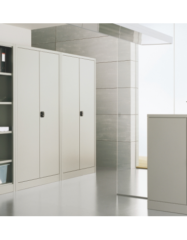 ARMADIO ANTE BATTENTI IN METALLO CON SERRATURA - cm 100x60x200 h