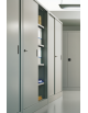 ARMADIO VERTICALE IN METALLO CON ANTE SCORREVOLI E SERRATURA - cm. 150 x 60 x 200 h - Vari colori disponibili