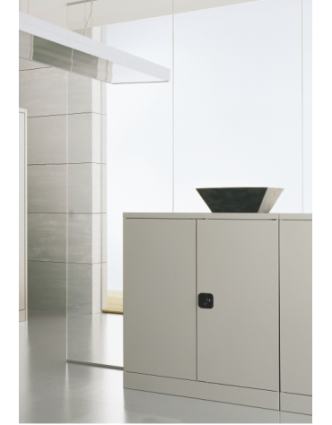 SOPRALZO ANTE BATTENTI IN METALLO CON SERRATURA - cm 120x60x88h