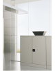 SOPRALZO ANTE BATTENTI IN METALLO CON SERRATURA cm. 120 x 60 x 88 h.