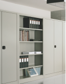 ARMADIO METALLICO A GIORNO CON 4 RIPIANI SPOSTABILI - CM 100x60x200h - Colore a scelta