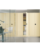 ARMADIO ANTE BATTENTI IN METALLO CON SERRATURA - cm 120x37x200h