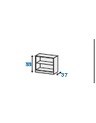 SOPRALZO A GIORNO cm. 100 x 37 x 88 h.