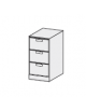 CLASSIFICATORE TIPO A 3 CASSETTI CON SERRATURA cm. 50 x 63 x 105,4 h.