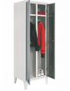 ARMADIO SPOGLIATOIO SPORCO / PULITO 2 POSTI - 2 ante grigio - cm. 80 x 50 x 180 h.