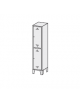 ARMADIO MULTISPOGLIATOIO 2 POSTI CON 2 ANTE COLORATE cm. 30 x 50 x 180 h.