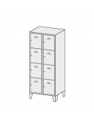 ARMADIO CASELLARIO 8 POSTI cm. 70 x 50 x 180 h.