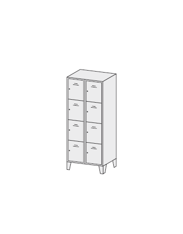 ARMADIO CASELLARIO 8 POSTI cm. 70 x 50 x 180 h.