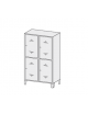 ARMADIO SCUOLA 4 POSTI CON 4 ANTE COLORATE cm. 100 x 50 x 195 h.