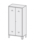 ARMADIO TUTTOPIANI CON SERRATURA cm. 80 x 40 x 180 h.